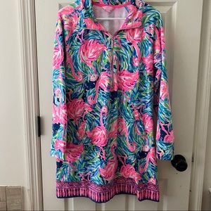 Flamingo Popover Dress